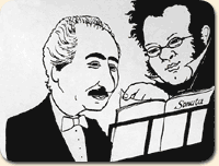 Cartoon of Tirimo and Schubert